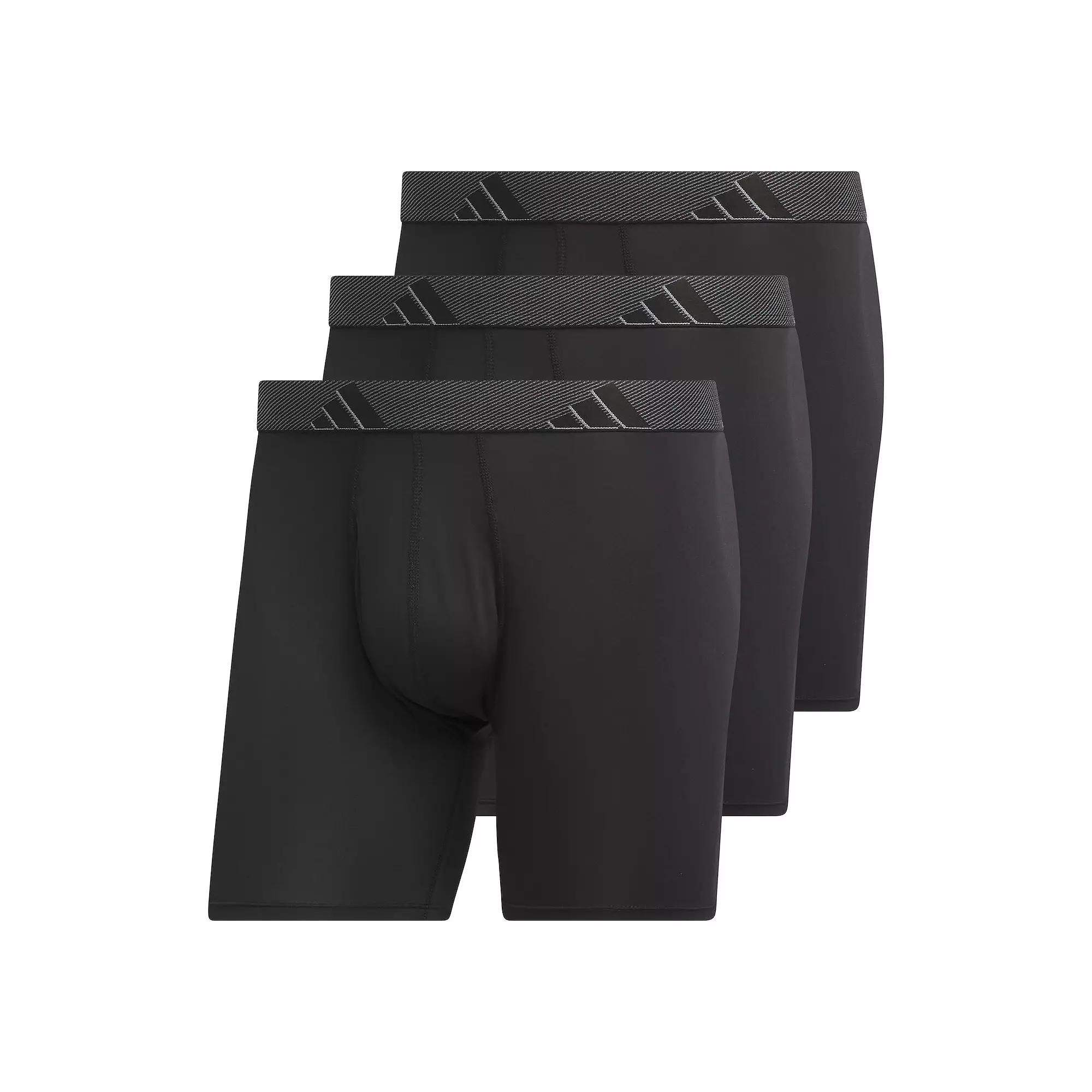 Big & Tall adidas 3-pack Microfiber Boxer Briefs, Men's,  Product Image