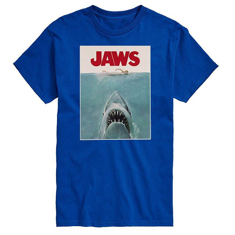 Big & Tall Jaws Terrifying Poster Tee, Men's,  Product Image