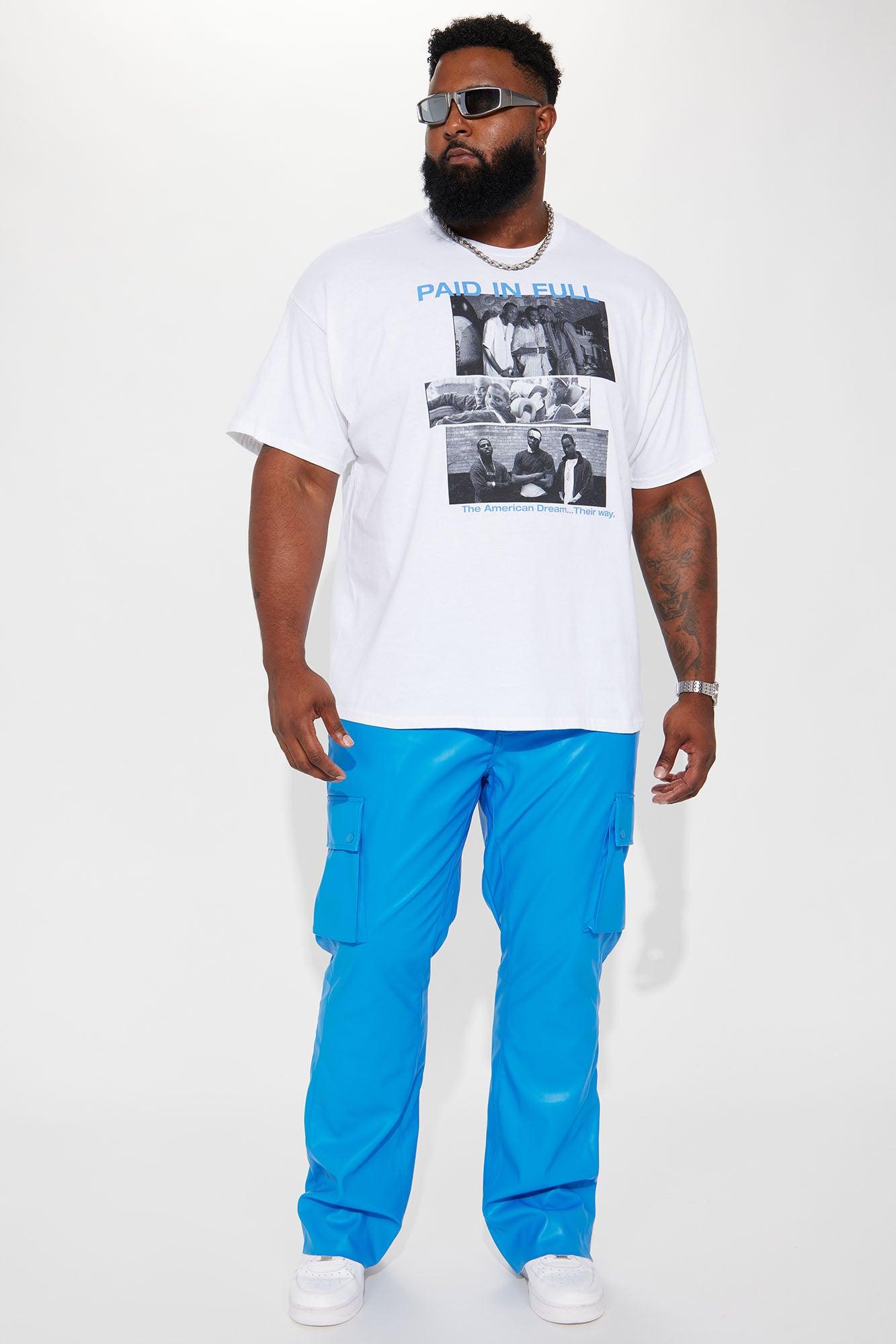 Paid In Full Panels Short Sleeve Tee - White Product Image