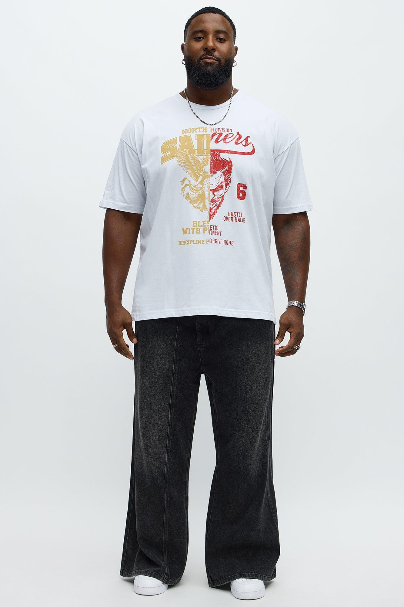 North Division Hustle Halos Short Sleeve Tee - White Male Product Image