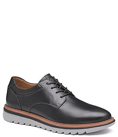 Johnston  Murphy Mens Braydon Leather Plain Toe Lace Up Oxfords Product Image