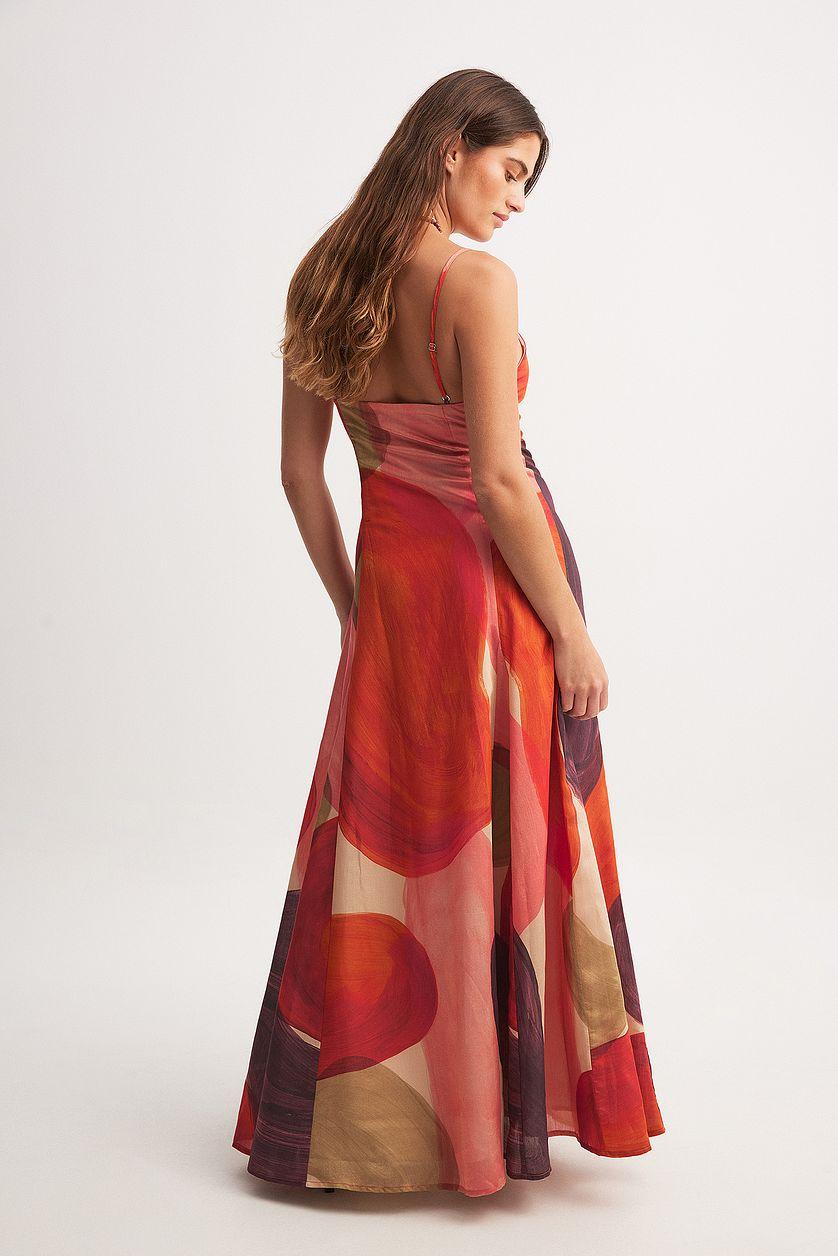 Printed Maxi Slip Dress Product Image