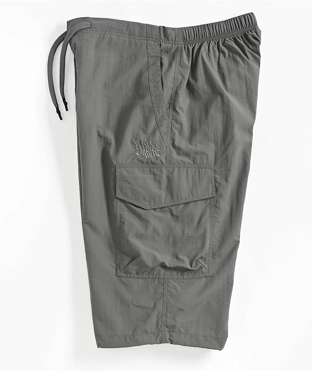 Empyre Canopy Dark Grey Loose Fit Cargo Shorts Product Image