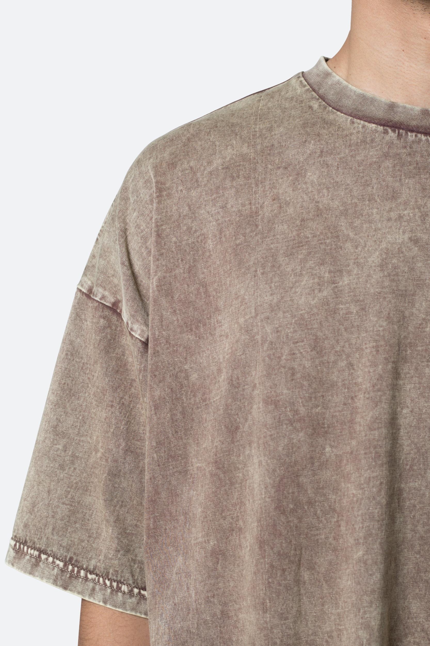 Oversized Acid Tee - Brown Product Image