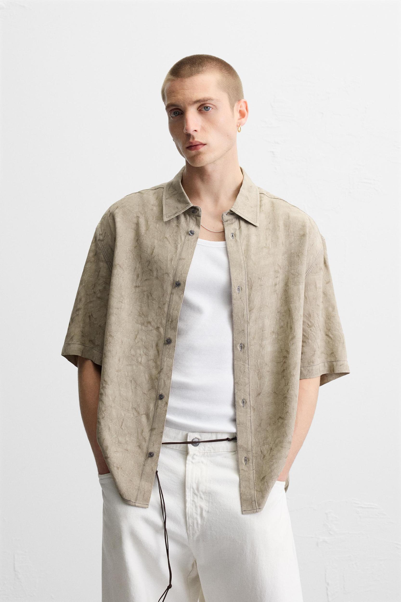 VISCOSE JACQUARD SHIRT Product Image