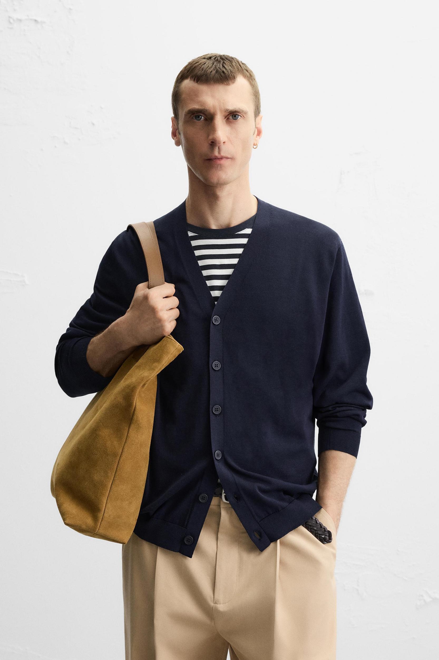 COTTON - WOOL CARDIGAN Product Image