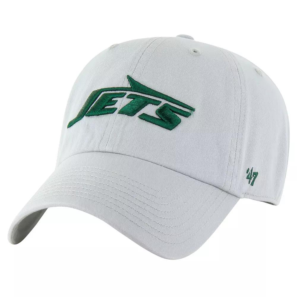 Men's '47 Gray New York Jets Team Clean Up Adjustable Hat, Grey Product Image