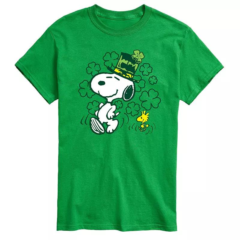Big & Tall Peanuts Snoopy & Woodstock St. Patrick's Graphic Tee, Men's,  Product Image
