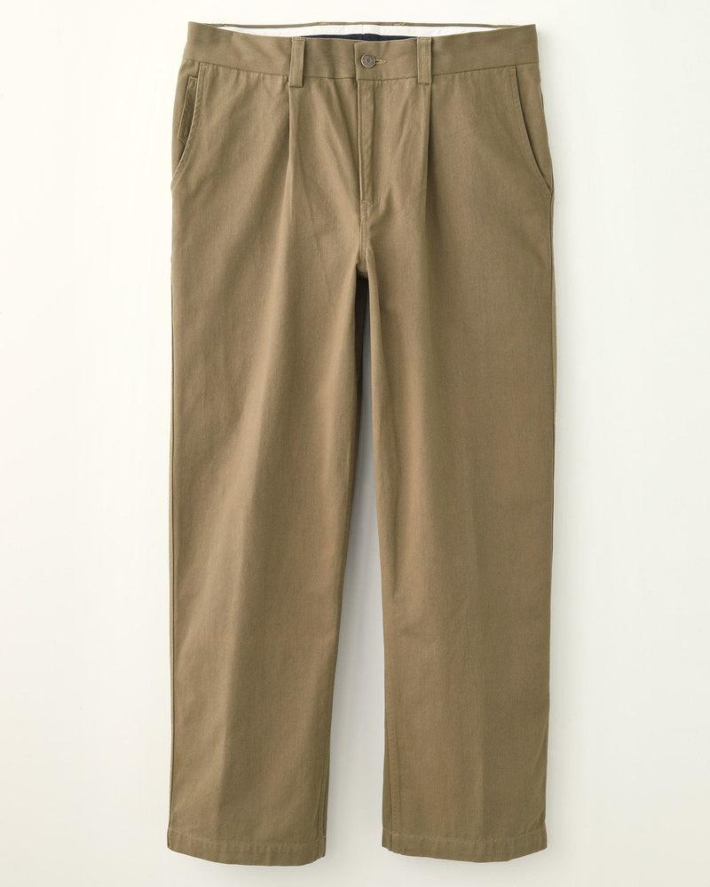 Heavy Twill Pleated Trouser - Black Product Image