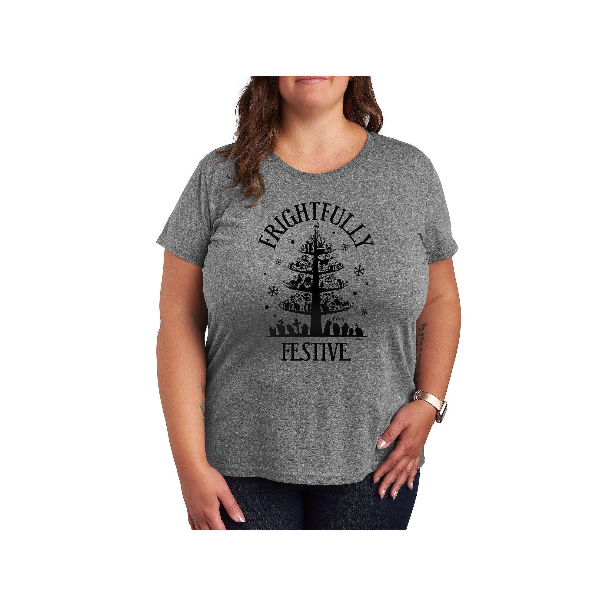 Disney's Nightmare Before Christmas Plus Frightfully Festive Graphic Tee, Women's,  Product Image