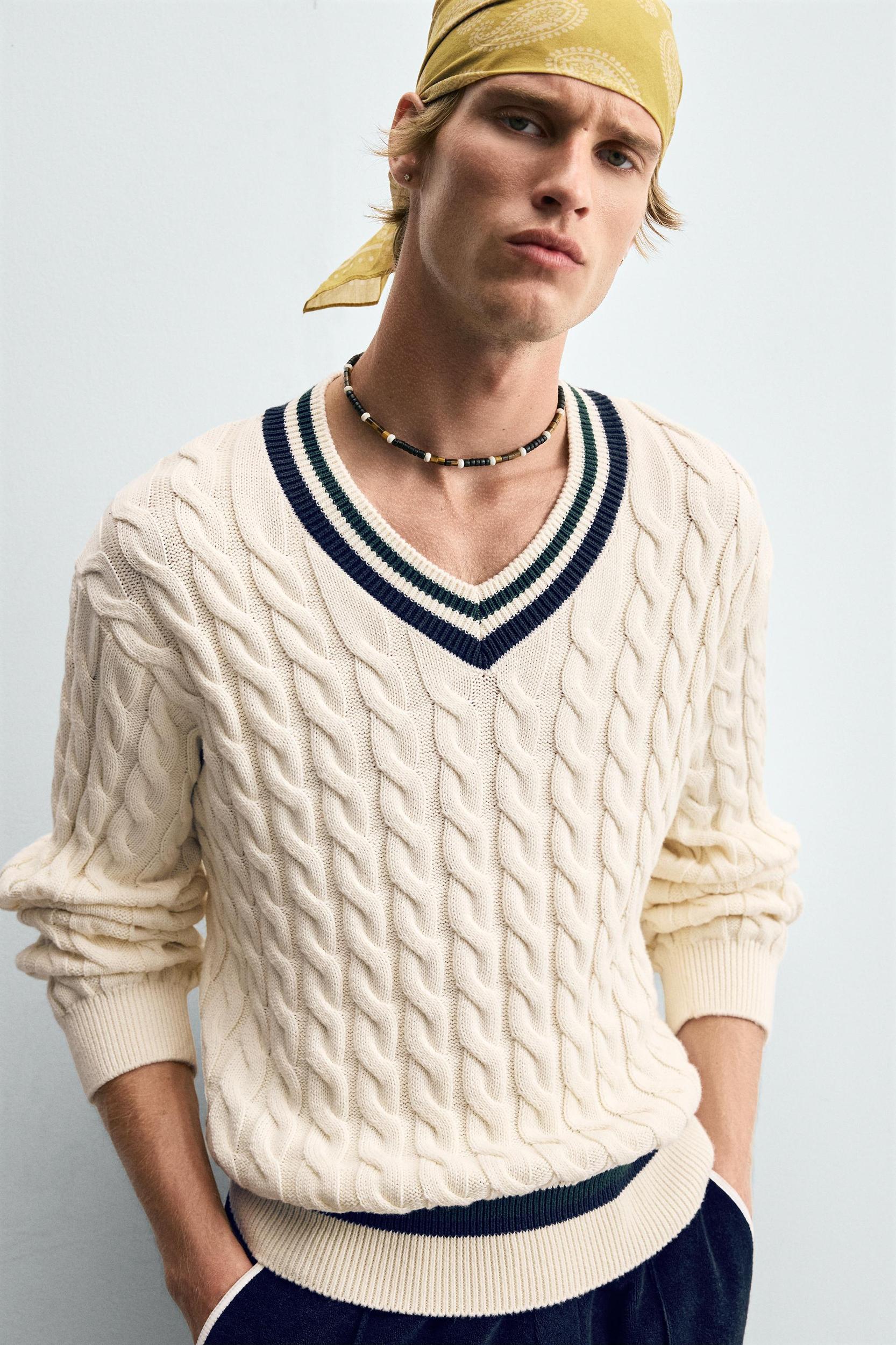 CABLE KNIT SWEATER Product Image