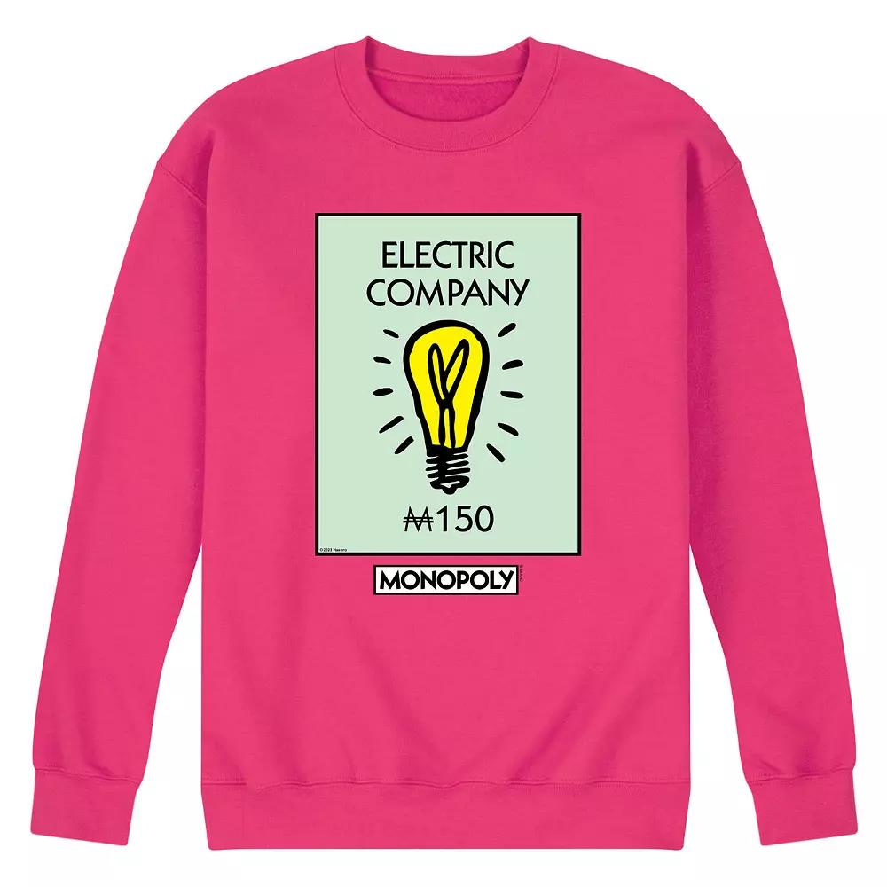 Men's Monopoly Electric Company Fleece Sweatshirt,  Product Image