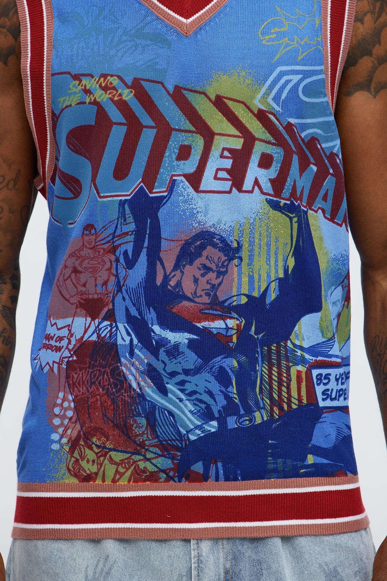 Superman Pullover Sweater Vest - Multi Color Male Product Image