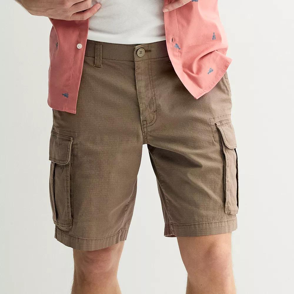 Men's Sonoma Goods For Life® 10 in. Flexwear Everyday Ripstop Cargo Shorts, Size: 28 10 IN, Kagan Green Product Image