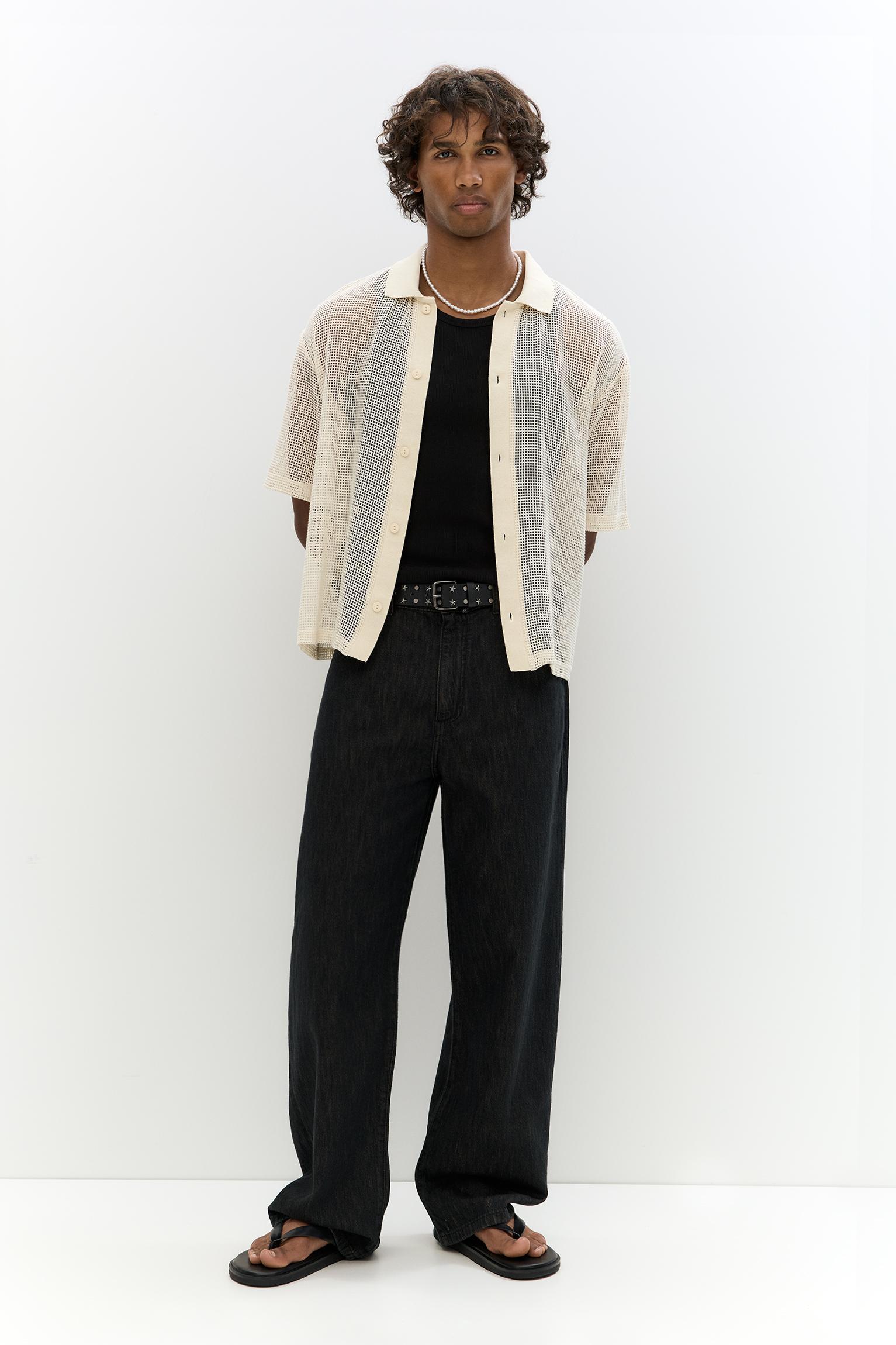 Short sleeve mesh shirt Product Image