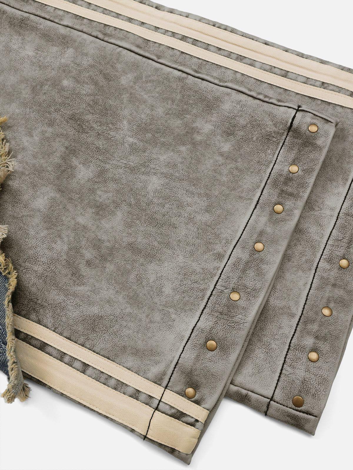 Aelfric Eden Leather Baggy Jeans Product Image