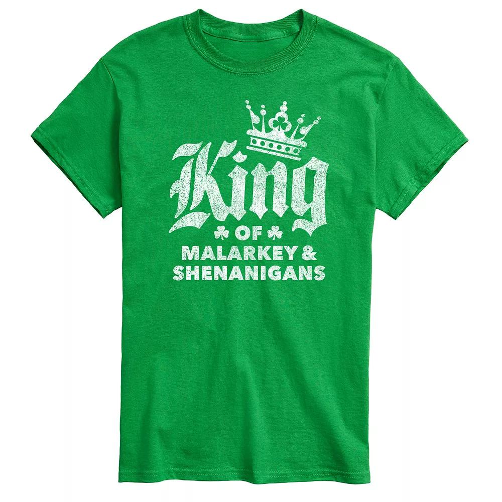 Big & Tall King Of Malarkey Shenanigans Tee, Men's,  Product Image