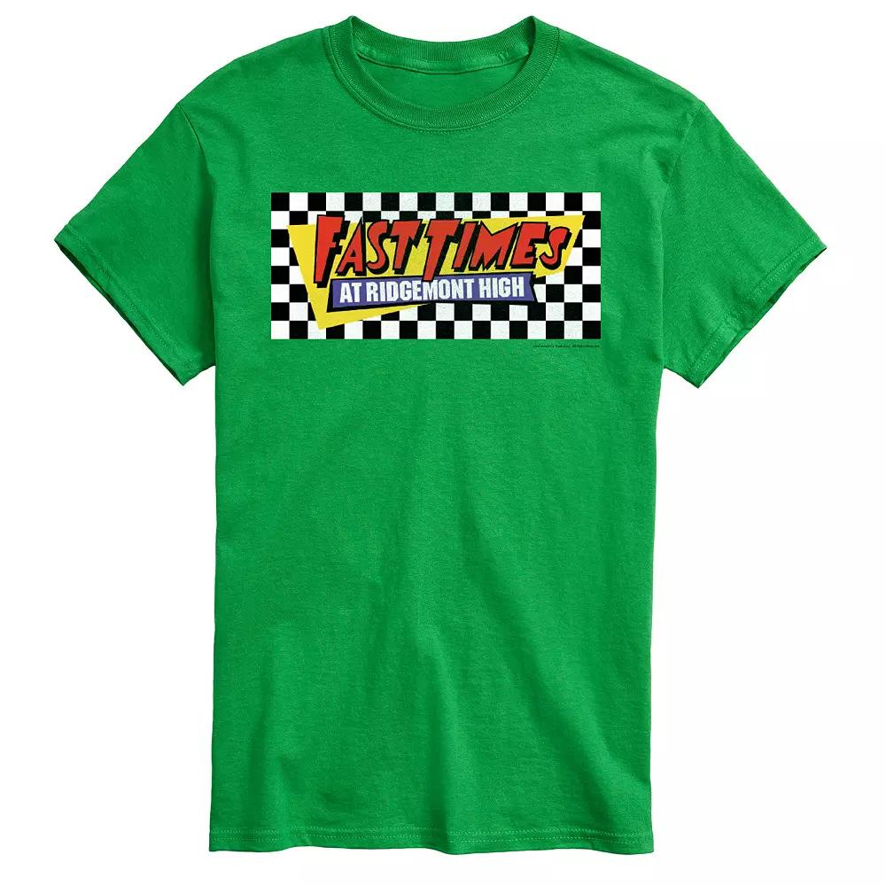 Big & Tall Fast Times At Ridgemont High Checkered Logo Graphic Tee, Men's,  Product Image