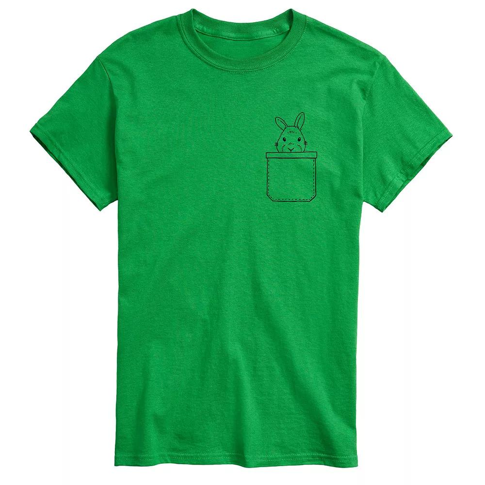 Big & Tall Bunny Pocket Tee, Men's,  Product Image