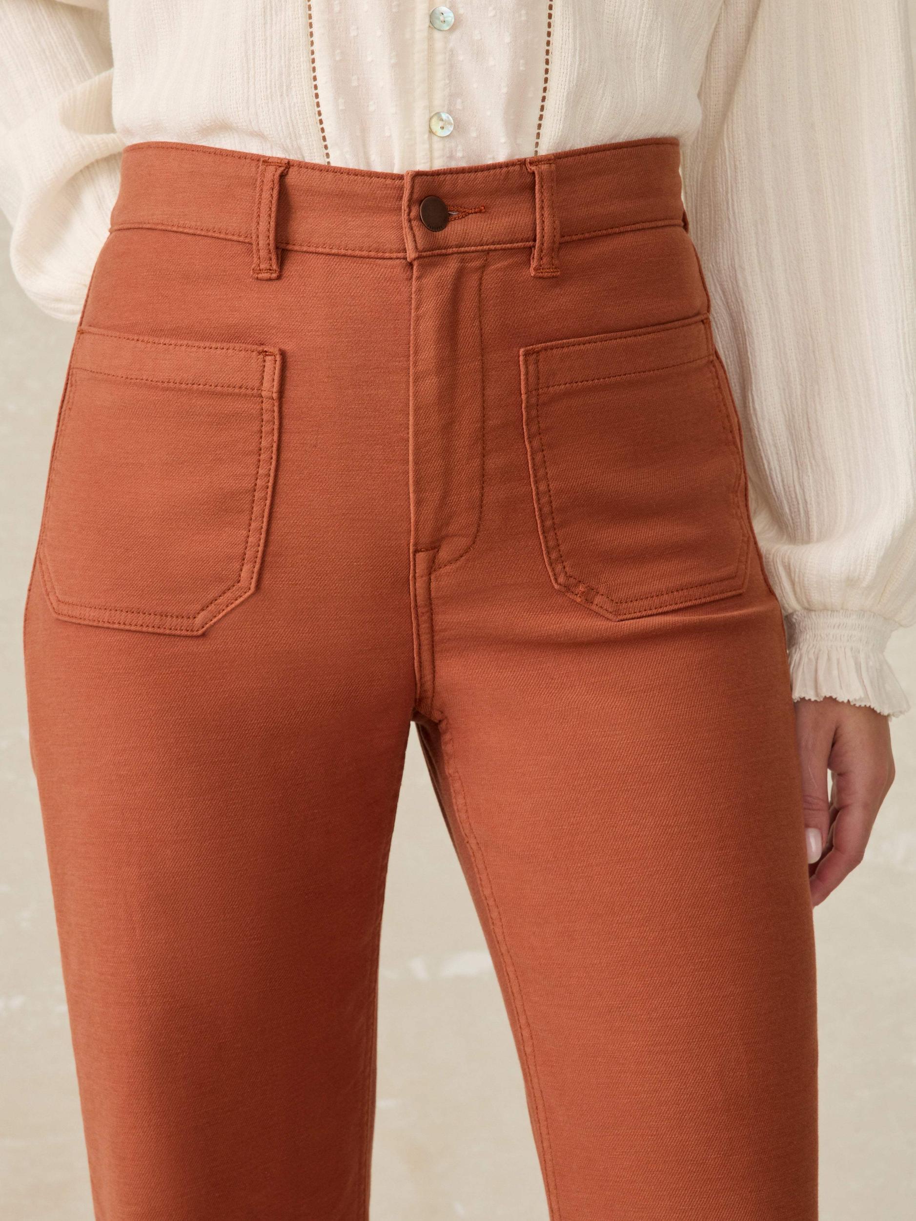 Stretch Terry Patch Pocket Pant - Imperial Topaz Female Product Image