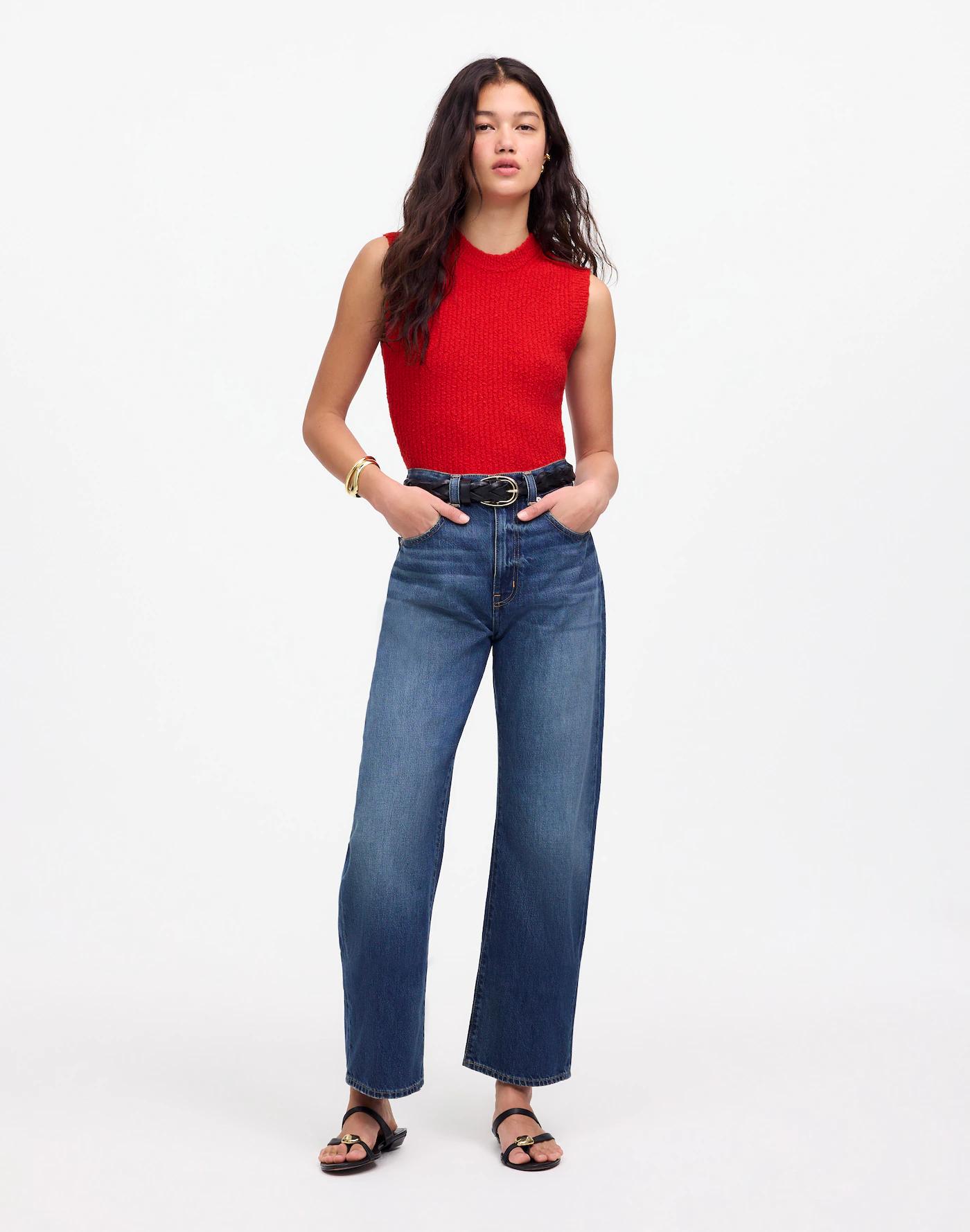 Bouclé-Knit Sweater Tank Product Image