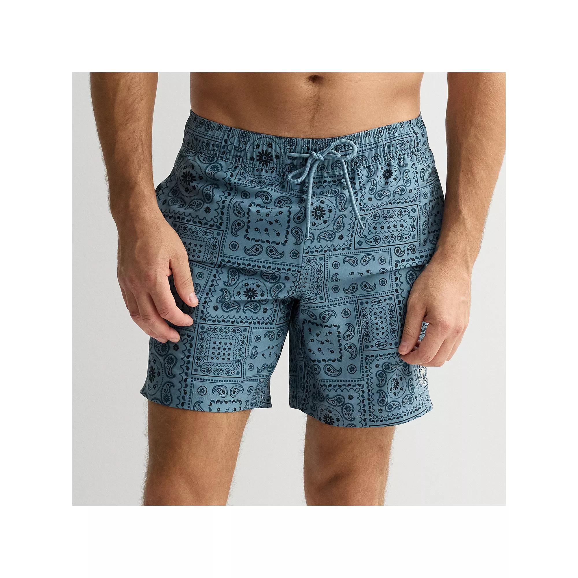 Men's Trinity Coast 7-Inch Swim Trunks, Size: XXL 7 INCH, Dark Blue Product Image