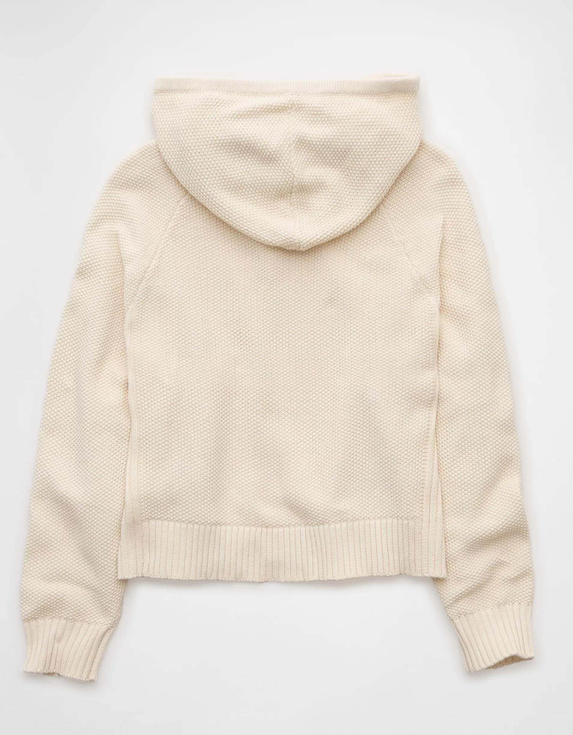 AE Cropped Cotton Hoodie Product Image