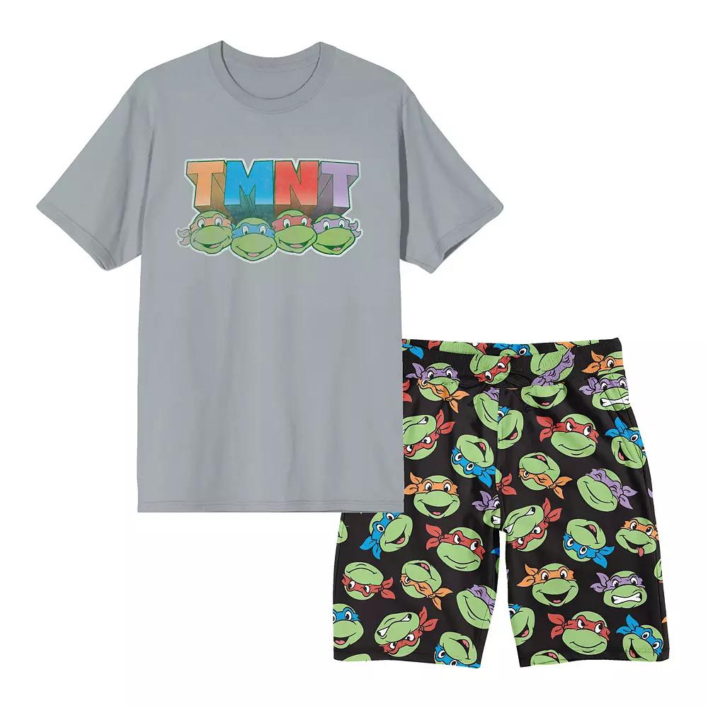 Men's Teenage Mutant Ninja Pajama Top & Pajama Bottom Set, Size: XL, Multicolored Product Image