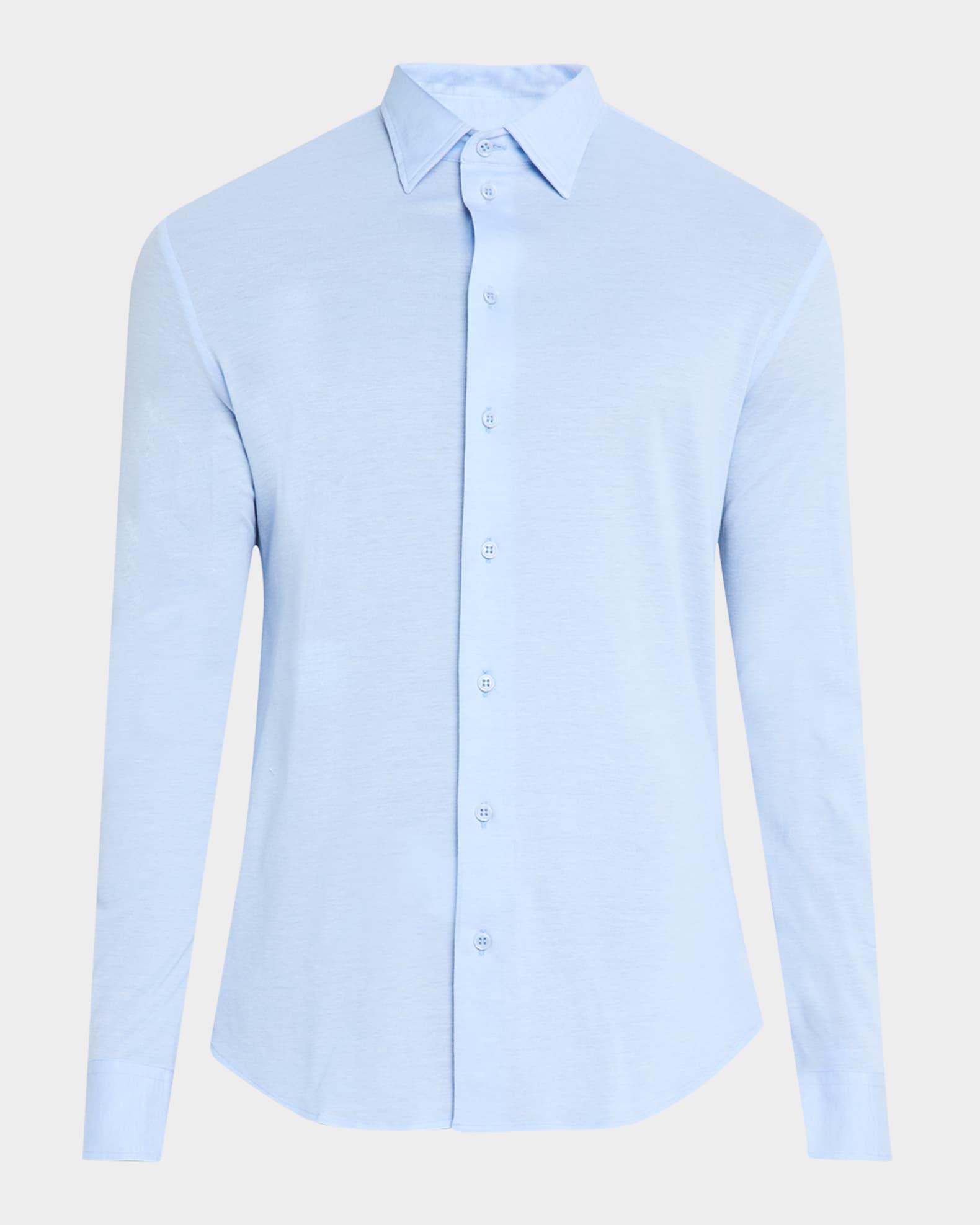 Men's Pique Jersey Micro-Dot Sport Shirt Product Image