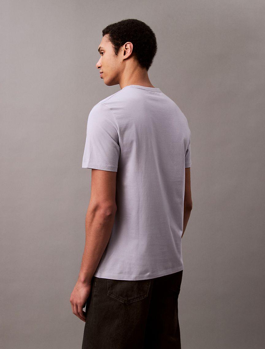 Calvin Klein Mens Monogram Logo Tee - Yellow Product Image