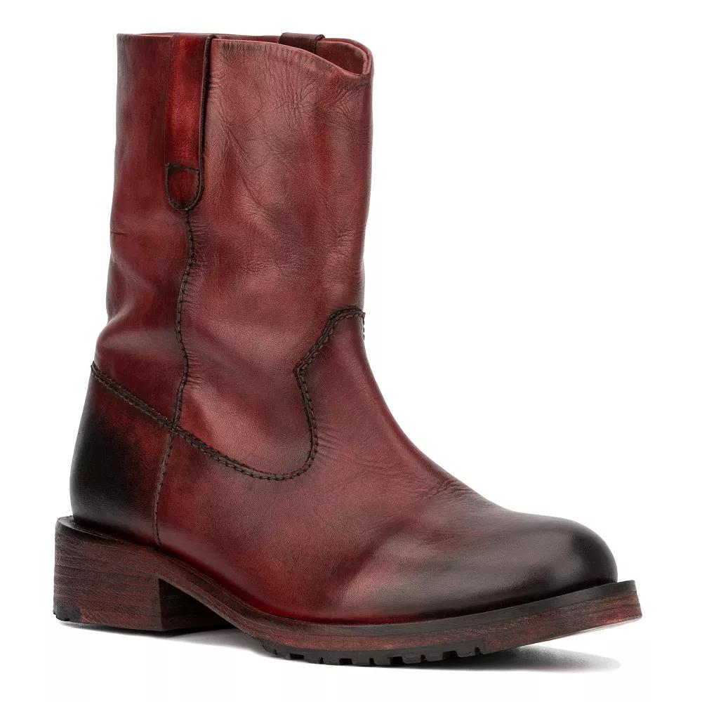 Vintage Foundry Co. Alaina Women's Leather Ankle Boots, Size: 9, Red Product Image
