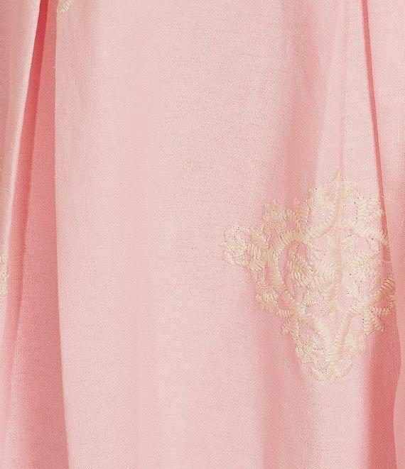 A Loves A Woven Embroidered High Rise Pocketed A-Line Flounce Midi Coordinating Skirt Product Image