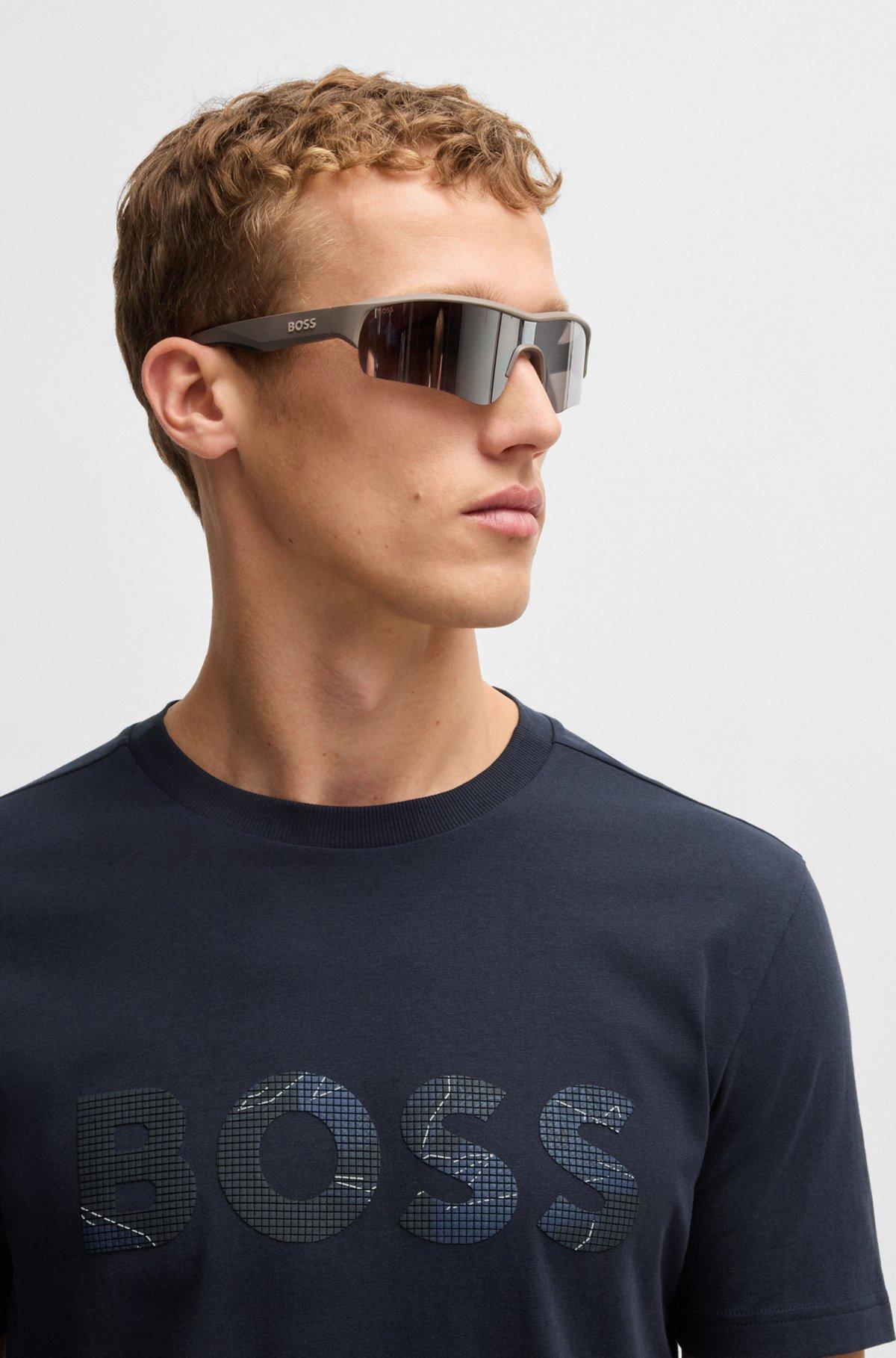 Cotton-jersey T-shirt with logo print Product Image