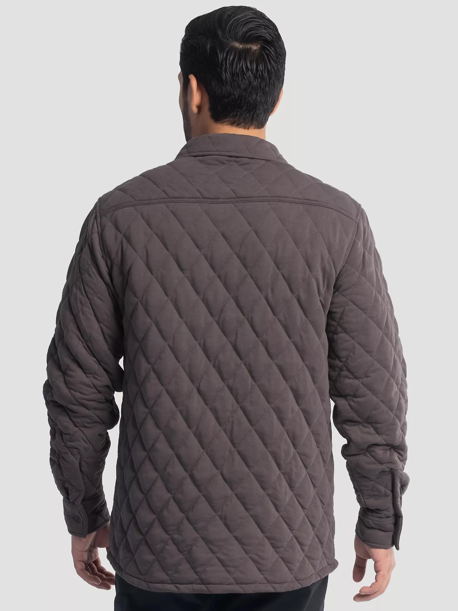 Men's Workwear Diamond Quilted Shacket Product Image