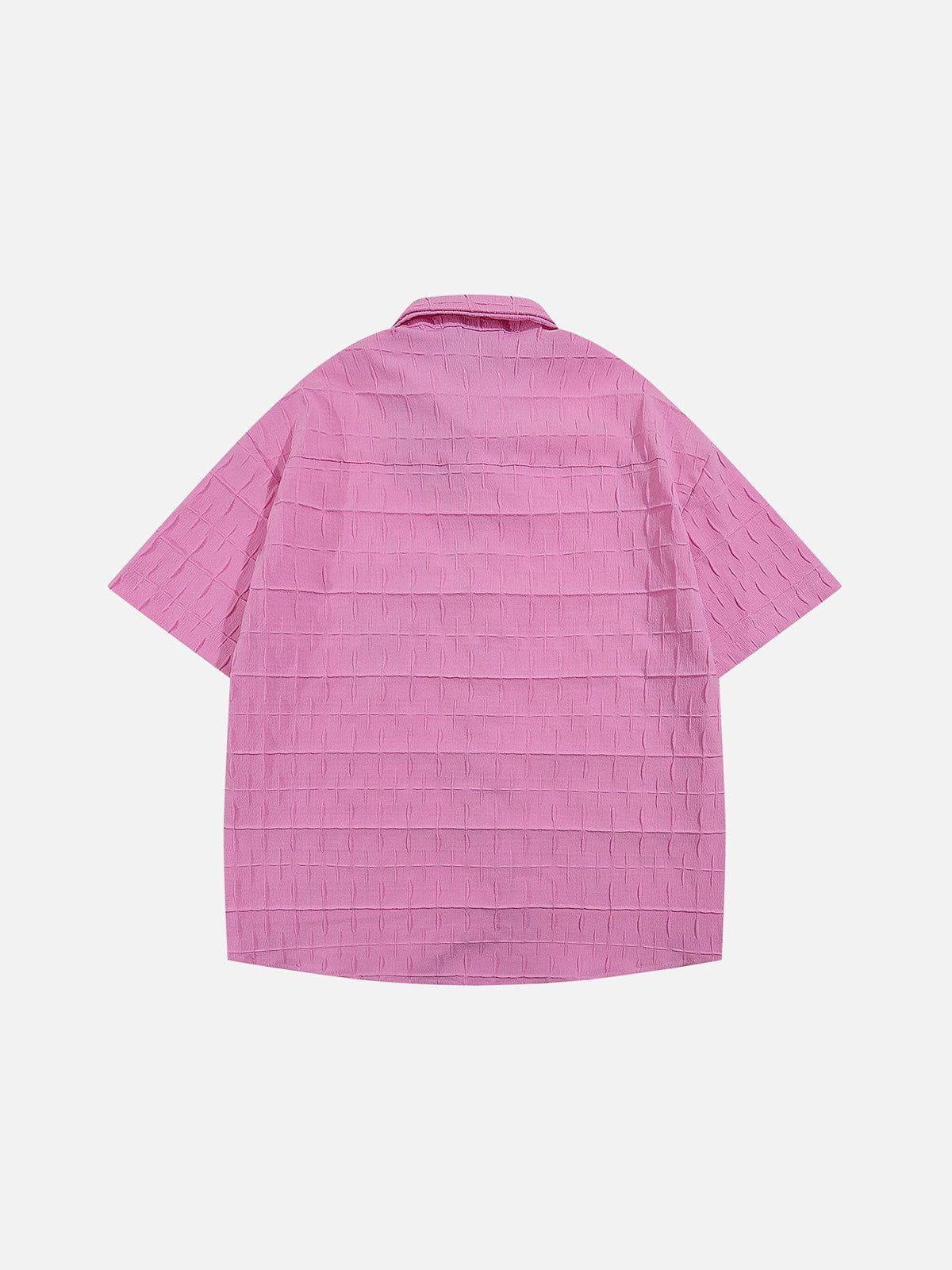 Aelfric Eden Embroidery Rabbit Texture Shirt Product Image