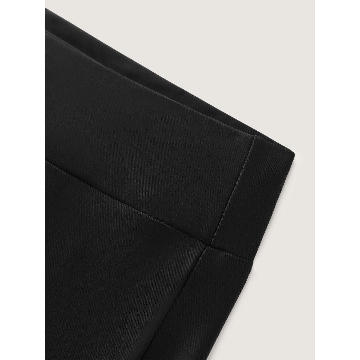 Plus Size High-Waist Pocket Swim Bottoms Women's Swimwear Black Resort High stretch Skinny High Rise Side seam pocket Curve Swim Bottoms BloomChic 12/L Product Image