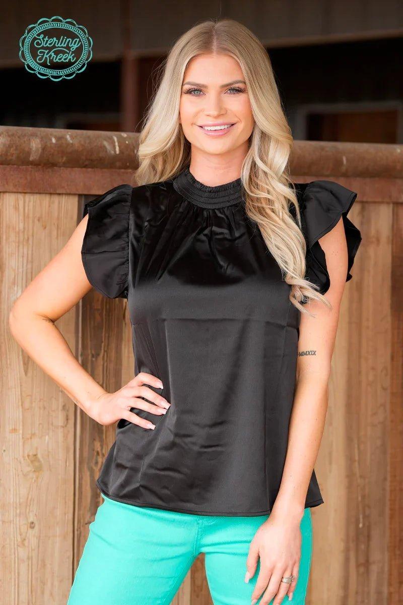 Black Babydoll Top Product Image