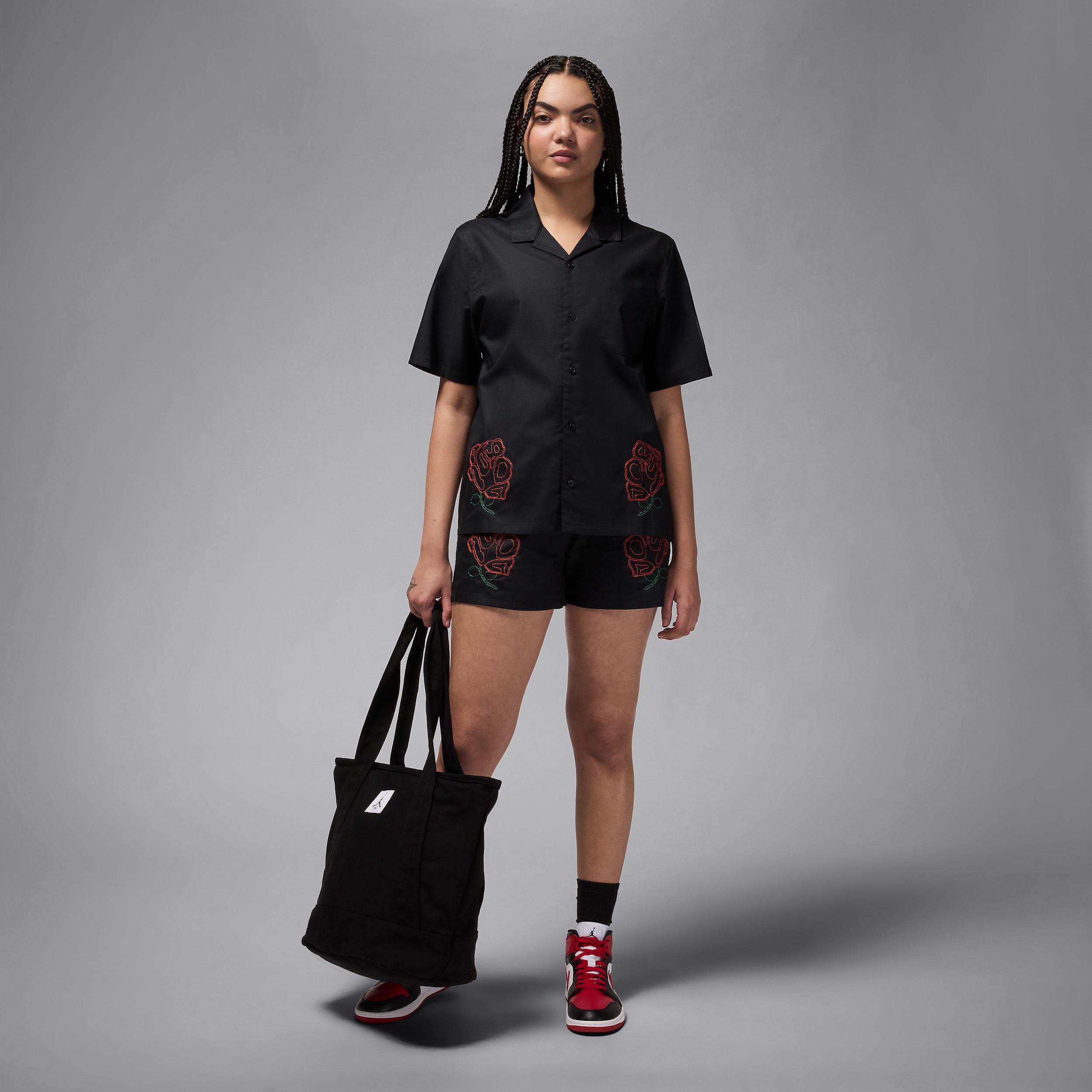 Women's Jordan Short-Sleeve Woven Top Product Image