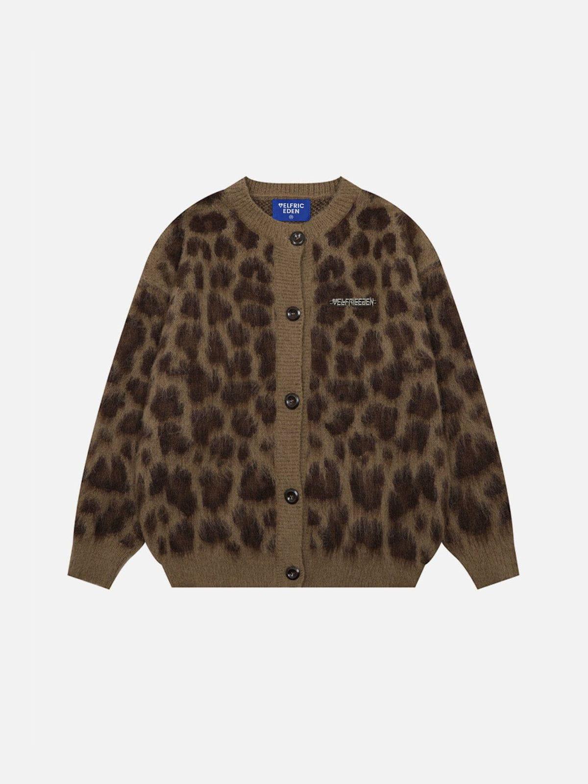 Aelfric Eden Leopard Graphic Cardigan Product Image