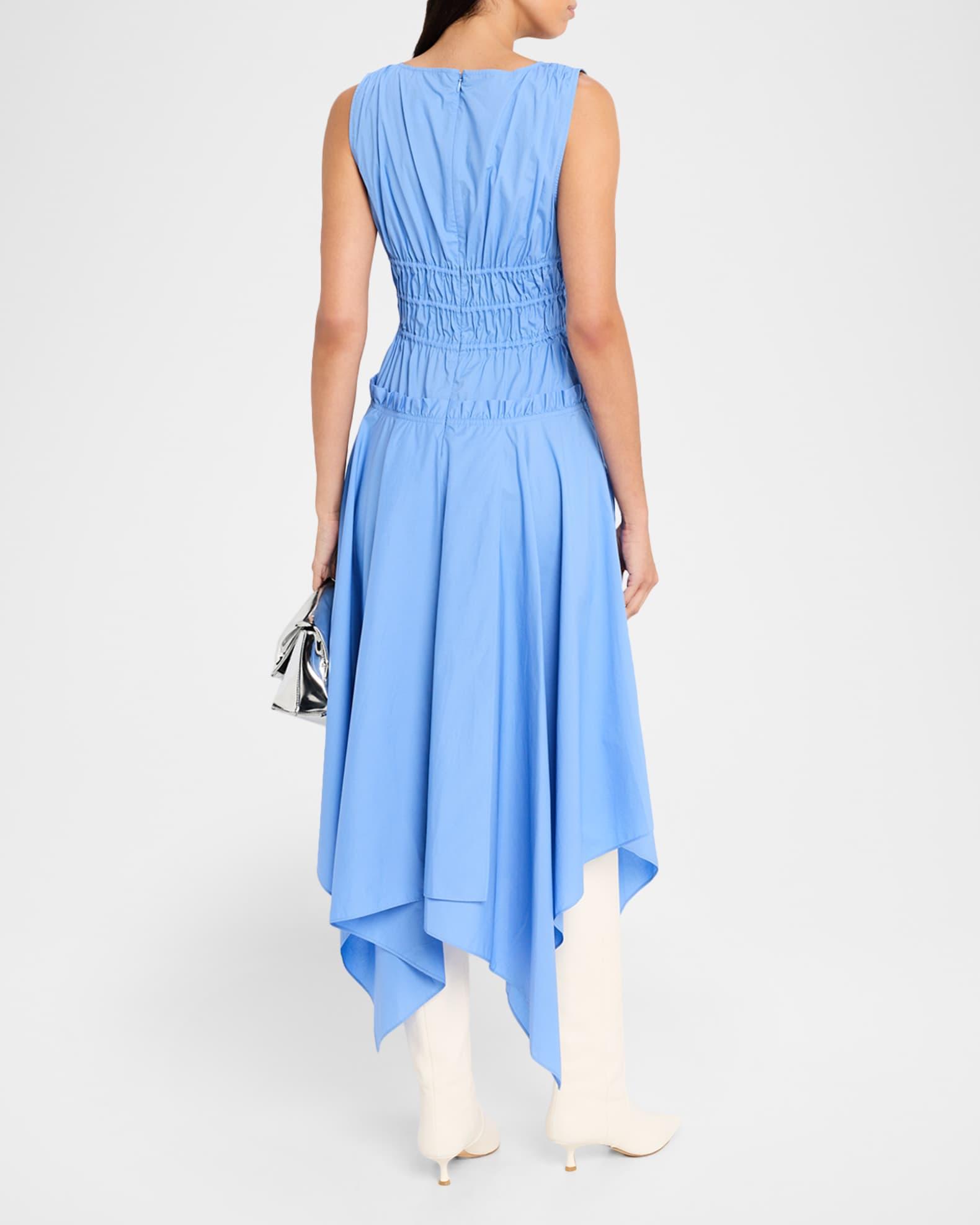 Zelie Tie-Front Cotton Poplin Dress Product Image