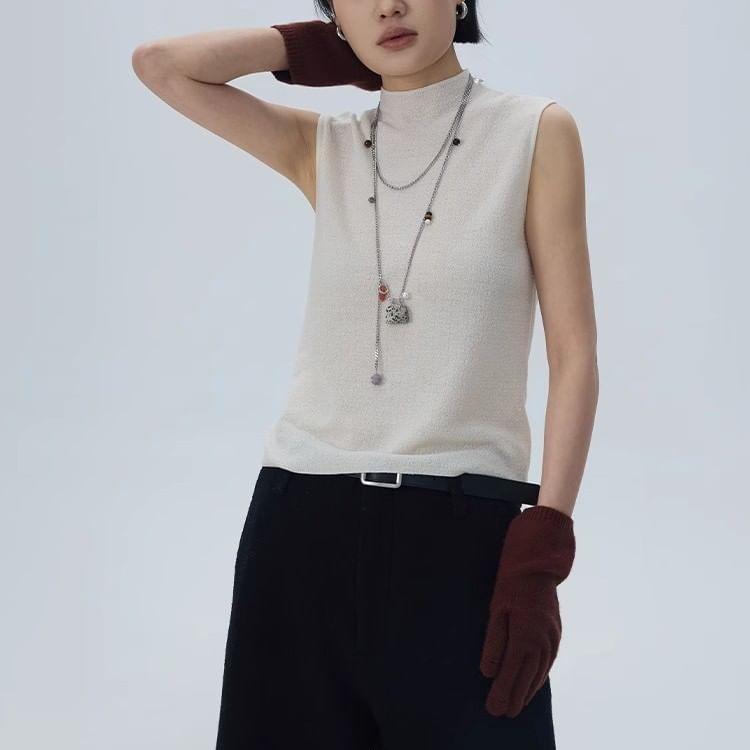 Miniature Handbag Stainless Steel Layered Necklace Product Image