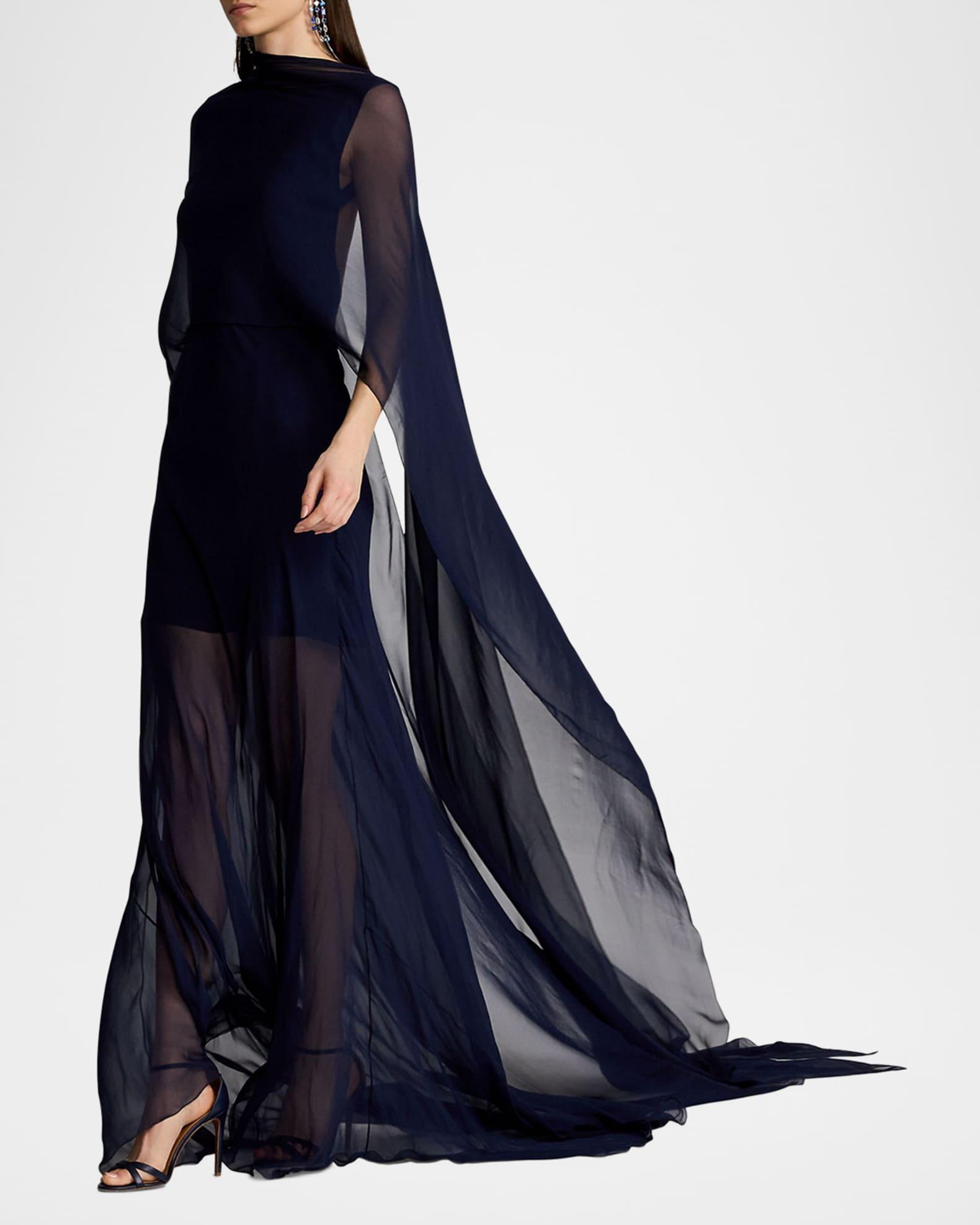 Dylon Washed Chiffon Scarf Evening Dress Product Image