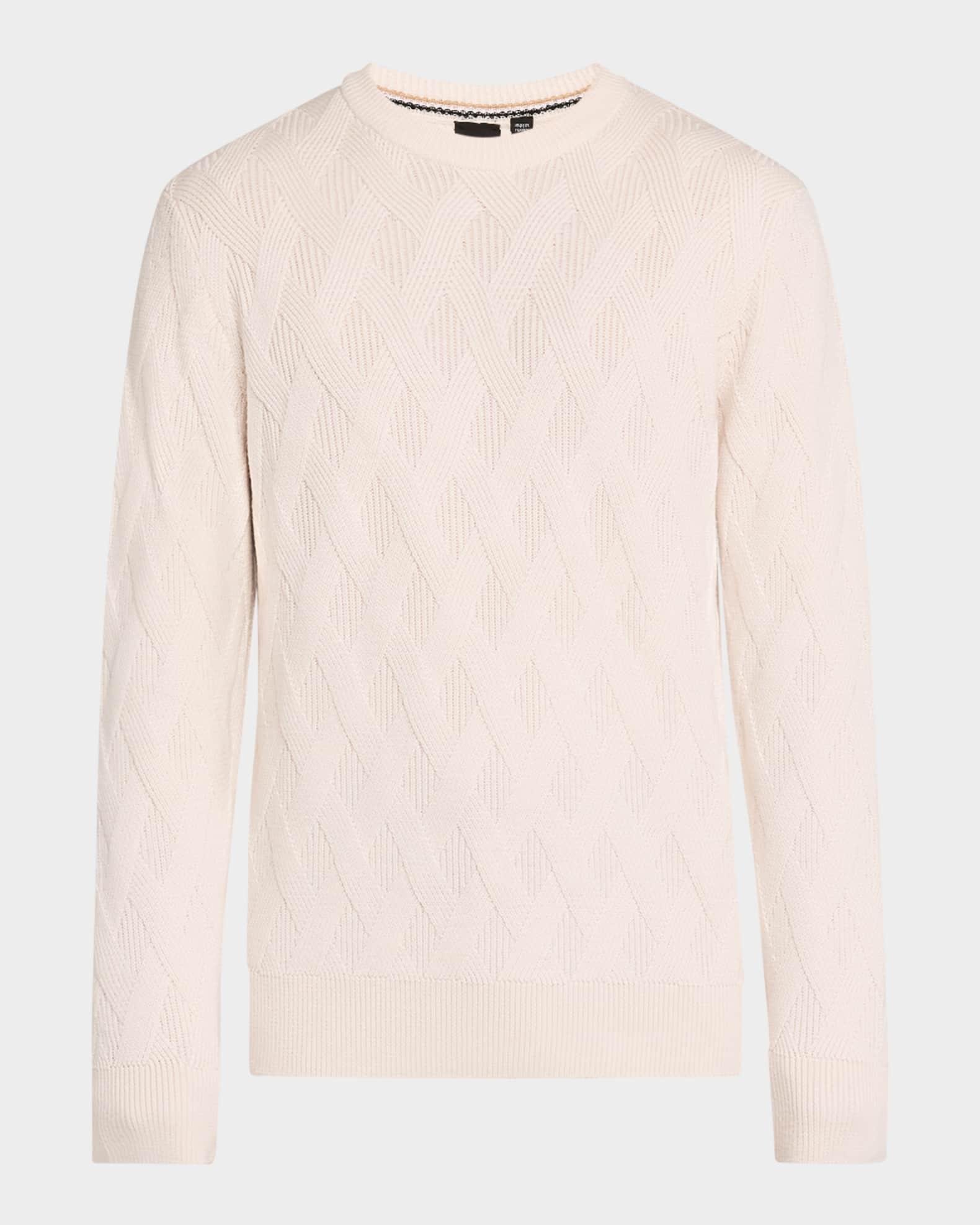 Men's Elfredo Wool Textured Crewneck Sweater Product Image