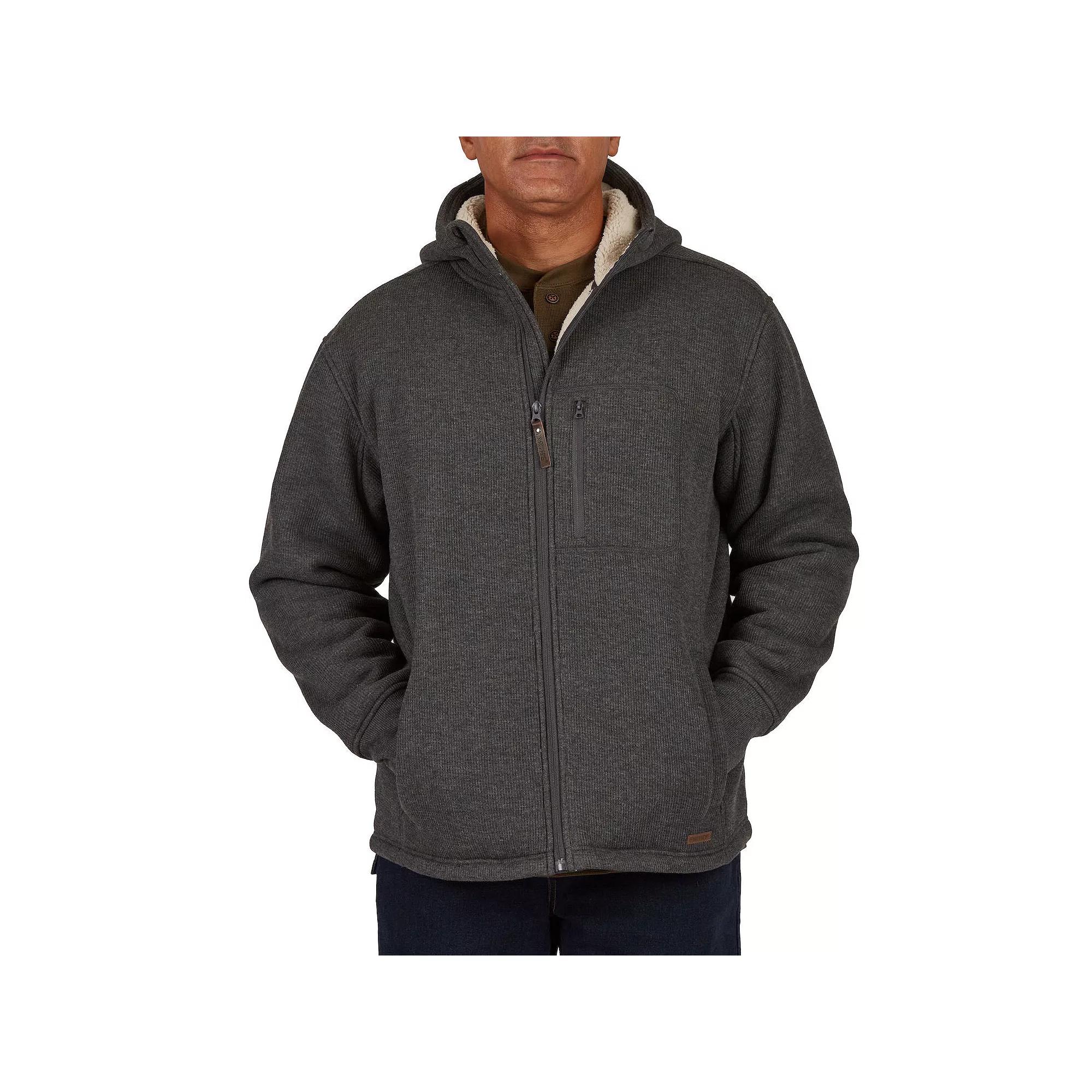 Men's Smith's Workwear Sherpa-Lined Hooded Thermal Shirt Jacket,  Product Image