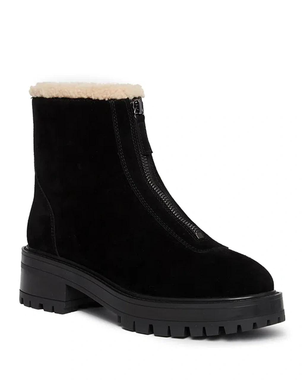 Paige Womens Brady Shearling Lined Ankle Boots Product Image