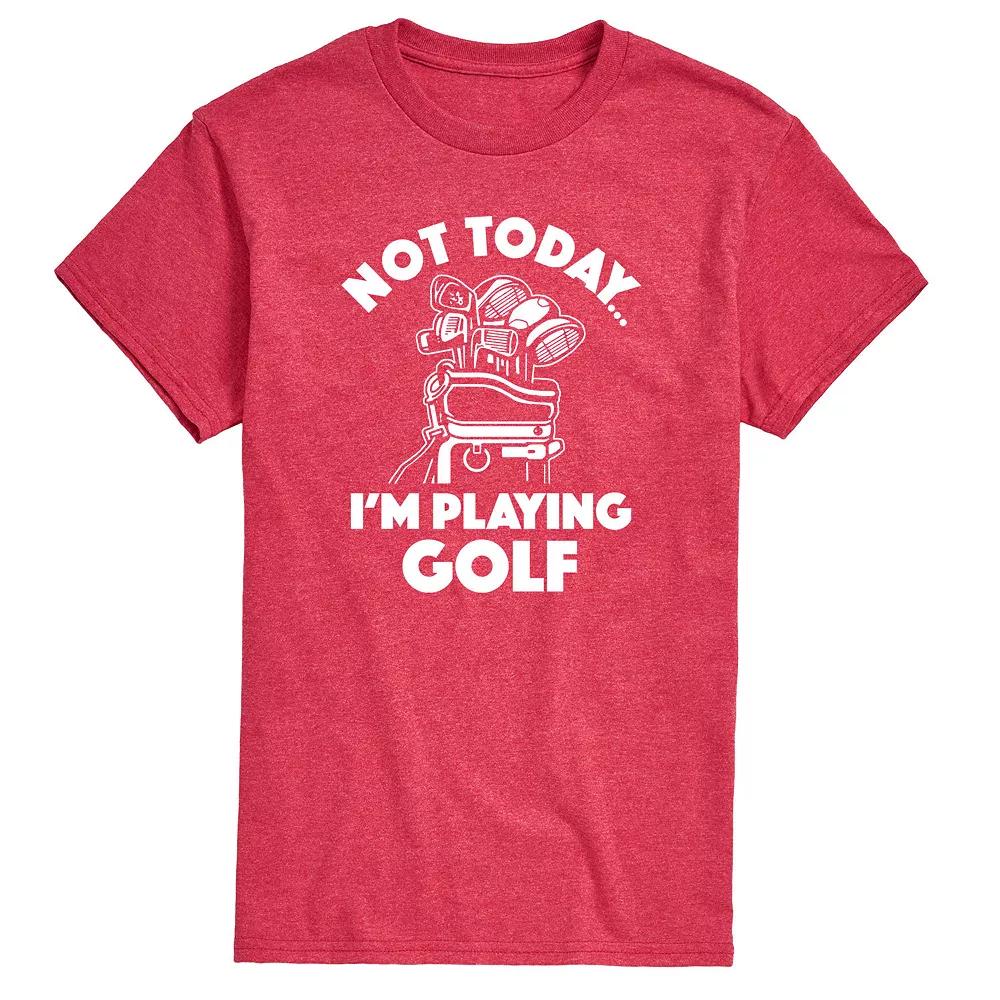 Men's Not Today Im Playing Golf Graphic Tee,  Product Image