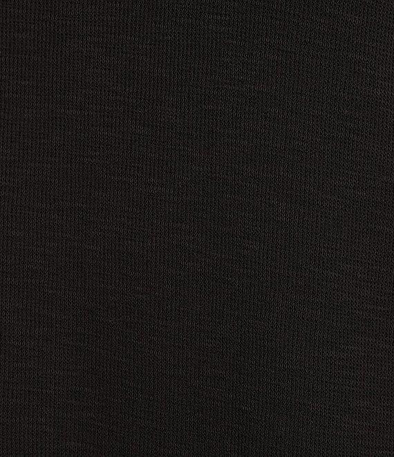 Le' AL.X Knit Crew Neck Short Cuffed Sleeve Midi T-Shirt Dress Product Image