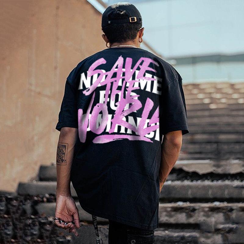 Men's Save The World Graphic Cotton Tees Product Image