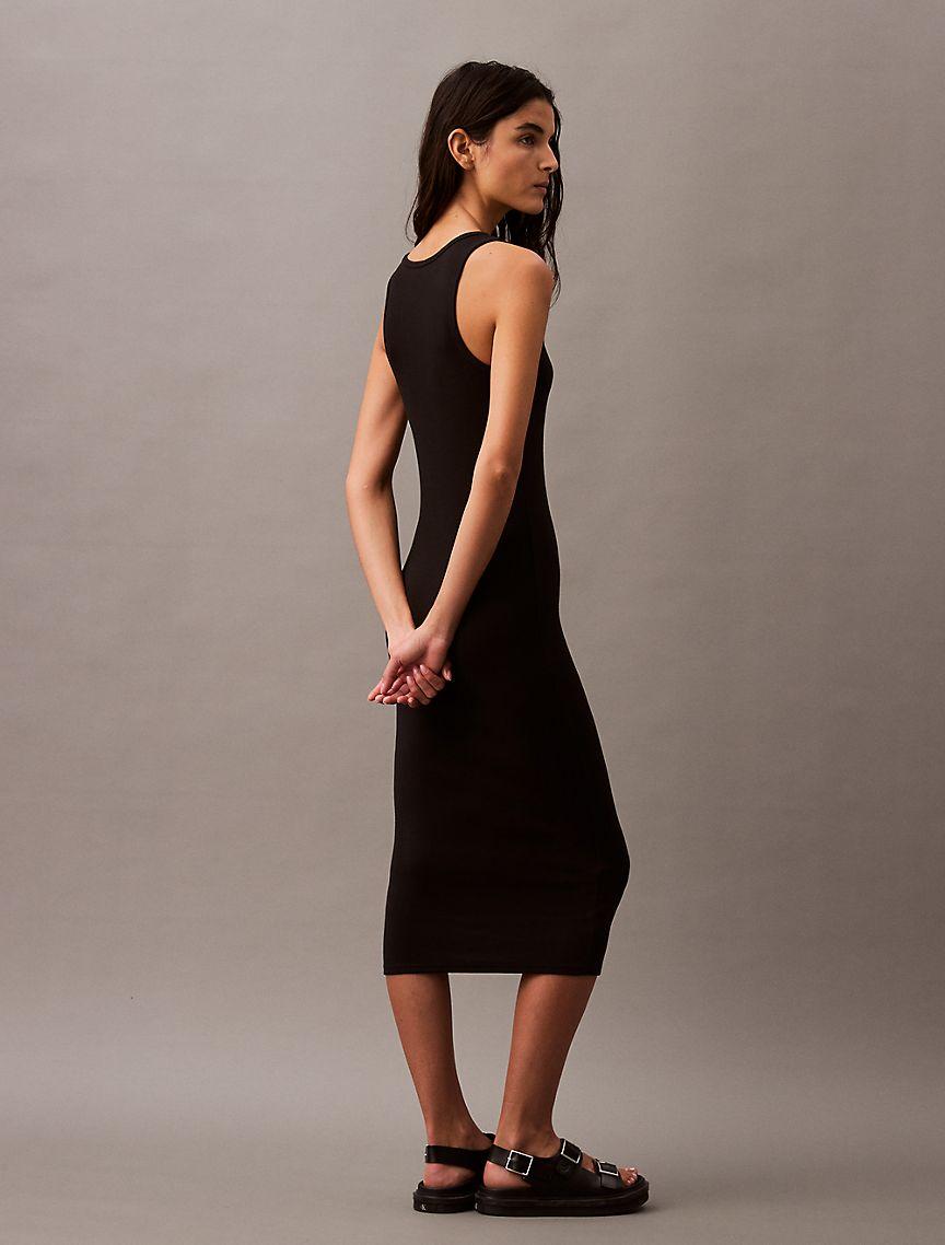 Calvin Klein Womens Rib Slip Dress Product Image