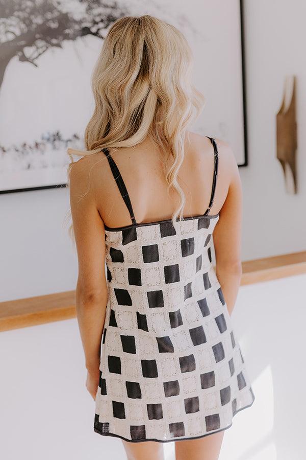 Boho Lifestyle Crochet Mini Dress Product Image